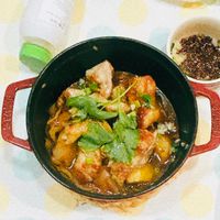 可能是豆腐和燉小牛膝的圖像