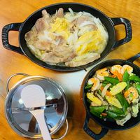可能是火鍋、豆腐和文字的圖像