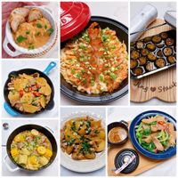 可能是炒麵、炒飯、蝦、義大利麵和文字的圖像