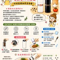 可能是‎顯示的文字是「‎一起來分享 料理好幫手 ENFINIGY ENFINIGY鈦銀系列 鈦銀系列 電動香料研磨器 料理蓋樓抽獎登場囉！ 親愛的大家們好 料理的靈魂， 往往就在最後那一點點香氣！ 香料现應瞬間釋放最濃都的香氣， 讓每道料理都大大加分！ ENFINIGY Y鈦銀系列電動香料研應器 一鍵啟動， 輕鬆研磨各種香料， 讓下厨變得更簡單、更 更有儀式感！ 好鍋具， 讓料理更簡單！ 每天都想下厨！ ENFINIGY 鈦銀系列電動香料研磨器 大特色 輕鬆磨碎 各種調料 可調節 穎粒大小 一鍵啓動 操作簡單 清潔保養小秘訣 USB充電 電動省力 使用超簡單！ 清潔機身 以乾事或微嘉布擦其， 勿將本體放入水中。 清潔研磨盒/鈕 可用小刷子清除發留 香料， 香料，保持順幅。 打關上產， 2 旋轉底部調終胶證， 選擇粗細顆粒大小 （如胡椒、 岩盛等） 清潔防塵蓋 可直接水洗， 清洗完事 請擦乾晾乾再裝回。 按下頂部按鈕， 白動研磨香料 均匀濕上， 美味 瞬間升級！ ٥ل 社友料理分享 ४ 現磨的香氣， 讓料理更有層次， 也是生活的 小小儀式感~ 適用多種料理！ 熊牛排、煎魚 煎魚 義大利麵、嫩飯 嫩飯 沙拉 沙拉、烤雞料理 湯品、炒時蔬 炒時蔬 湯品、 歡迎一起來蓋樓留言！ 你最常使用研應器搭配什麽料理呢？ -張你使用 ENFINIGY 研磨移的照片 番 抽獎好禮 將從留言中抽出1位拿運社友， 將從留言中拍出 位幸運社友， 即可獲得 清原綜合 Q心晶冰嫁禮盒 即可獲得清原綜合Q心晶沐精禮盒一份 份‎」‎的圖像