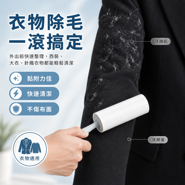 【amz嚴選】日常清潔_可替換式黏毛滾筒