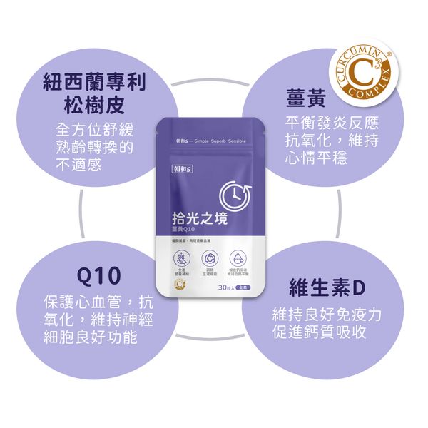 拾光之境(全素)｜薑黃Q10｜有助於調節生理機能